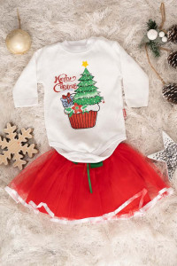 Compleu 2 piese fetite Merry Christmas - Img 2