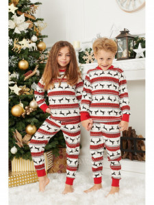 Pijamale de Craciun copii model Dasher - Img 3