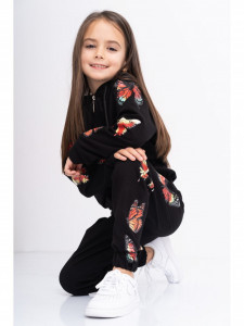 Trening pentru Copii din Bumbac Negru Model Butterfly - Img 3