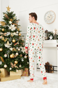 Pijama Barbat Jolly Alb - Img 3