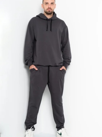 Trening barbat COZY CUSTOM Oversize WKND gri - Img 1