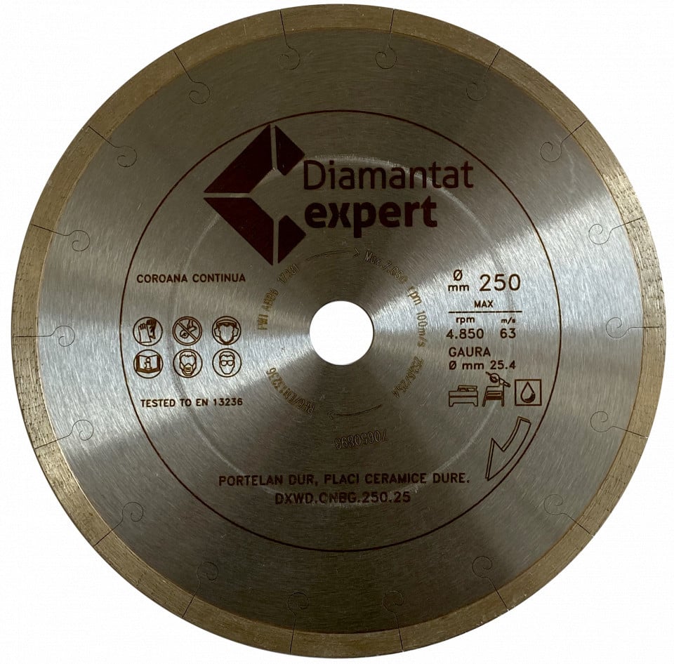 Disc DiamantatExpert Pt Portelan Dur Ceramica Dura Ultra Long Life 300x25 4 Mm Ultra