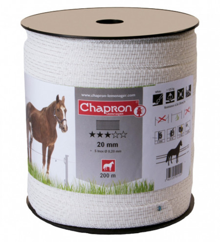 Banda gard electric 20mm 5 fire inox 200m CHAPRON
