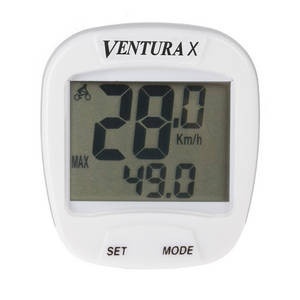 Bike Computer VENTURA "X" 10 Functii Alb