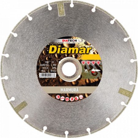 Disc diamantat pentru marmura Diatech DIAMAR 230 mm 22,2