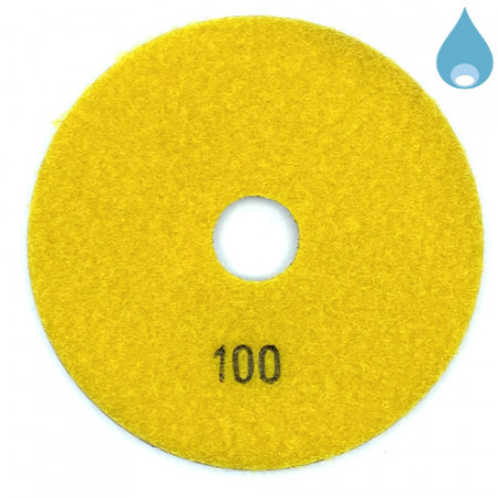 Paduri / dischete diamantate pt. slefuire umeda #100 Ă125mm - DXDY.WETPAD.125.0100