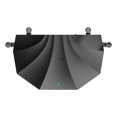 Router WiFi 6 (802.11ax), DualBand 2.4Ghz/5GHz, 300+1201Mbps, 4x6dBi, 4 porturi Gigabit - TENDA TND-RX2