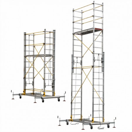 Schela mobila profesionala din aluminiu inaltime de lucru 7 m TeleSafe 007XL