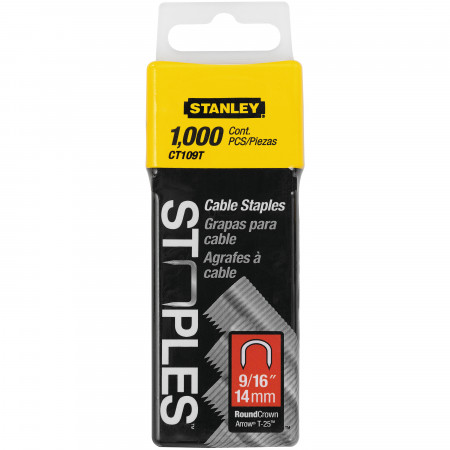 Stanley 1-CT109T Capse pentru cabluri – tip 7/CT100 14mm 9/16" - 1000 buc