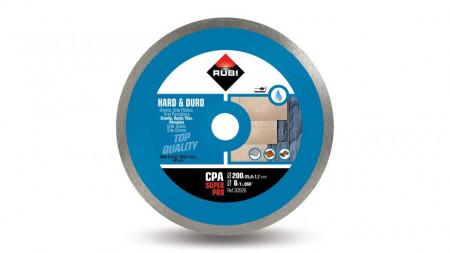Disc diamantat pt. materiale foarte dure 200mm, CPA 200 SuperPro - RUBI-30926