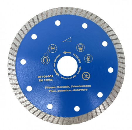 Disc DiamantatExpert pt. Gresie ft. dura, Portelan dur, Granit- Turbo 125x22.2 (mm) Super Premium - DXDH.3957.125.22
