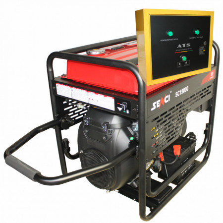 Generator de curent monofazat SC15000-ATS Putere max. 13 kW AVR panou de automatizare