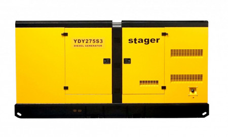 Generator insonorizat Stager YDY275S3, diesel, trifazat 220kW, 361A, 1500rpm