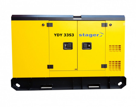Generator insonorizat Stager YDY33S3, diesel, trifazat 30kVA, 43A, 1500rpm