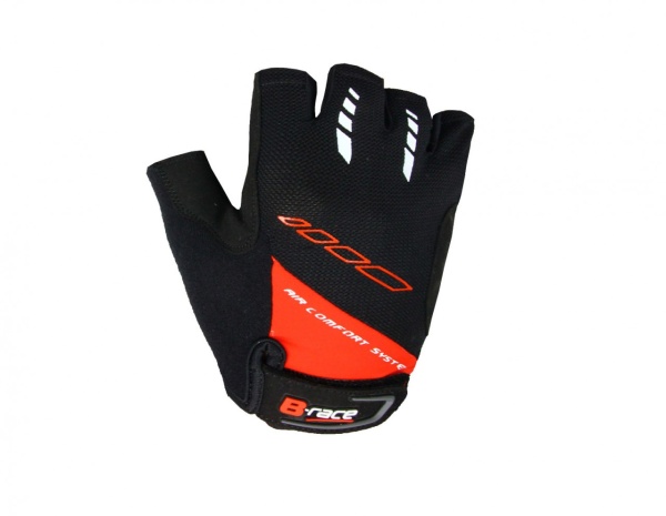 Manusi B-RACE BUMP Negru/Rosu M