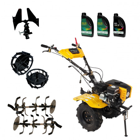 Motocultor Campo 803, benzina, 7.5CP, 2+1 trepte, 2+1+1 freze, accesorii PR2, ulei motor si transmisie incluse