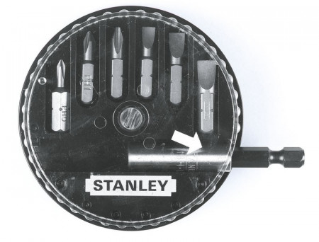 Stanley 1-68-735 Set 7 biti, PZ, drepti, adaptor magnetic