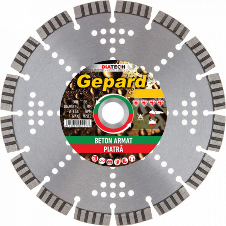 Disc diamantat pentru beton armat GEPARD 115