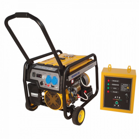 Generator de curent monofazat Stager FD 3600E+ATS, open-frame 2.8kW, benzina, automatizare