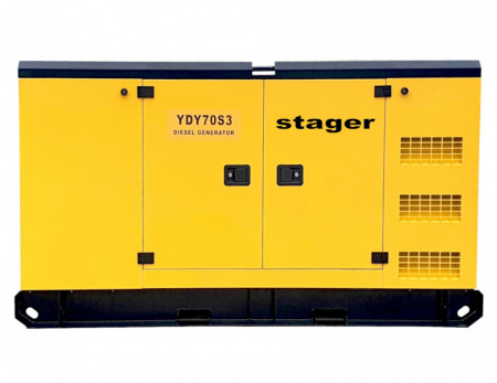Generator insonorizat Stager YDY70S3, diesel, trifazat 62kVA, 89A, 1500rpm