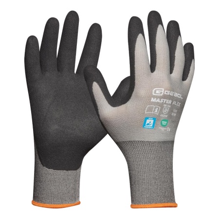 Manusi de protectie Master Flex, din nilon, acoperire cu spuma de nitril, finisaj nisipos, uz profesional, marimea 10/XL