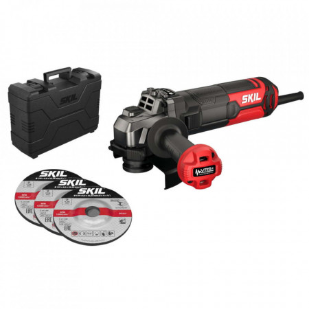 Polizor unghiular SKIL 9151 GB 125mm, plus 3 discuri si geanta