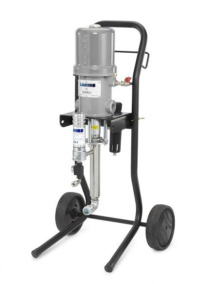 Pompa de vopsit / zugravit AIRLESS Industriala cu Carucior - Complet Echipata - 3L/min - Ghibli SS 40:1