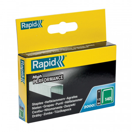 Rapid 11912331, set de 2000 de capse din sarma plata No. 140, 12 mm