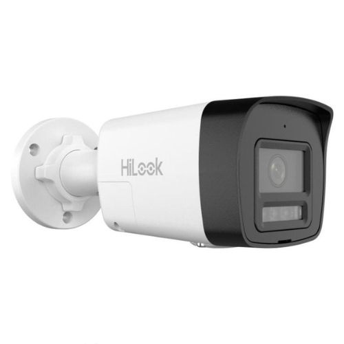 Camera IP Hikvision HiLook, 8 MP, Lentila 2.8 mm, Iluminare duala, PoE, IP67, Microfon, Difuzor - IPC-B180HAP-LUF/SL