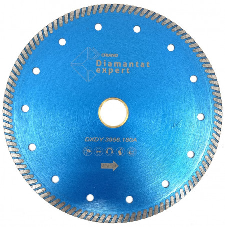 Disc Diamantat pt. Gresie ft. dura portelanata, Granit - Turbo 180x25.4 (mm) Premium - DXDY.3956.180