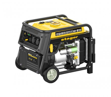 Generator de curent digital inverter monofazat Stager YGE8000i, 7.2kW, benzina, pornire la sfoara