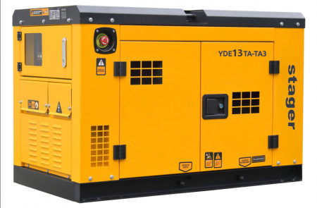 Generator insonorizat diesel dual 10kW, 39A, 3000rpm Stager YDE13TA-TA3