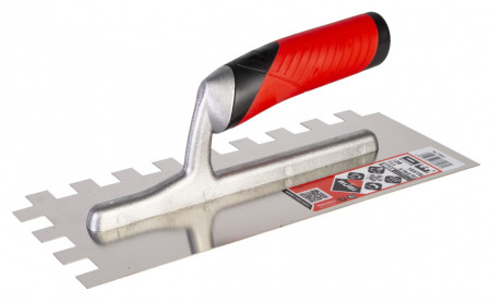 Gletiera dintata cu maner Rubiflex 28cm, 15x15mm - RUBI-76947