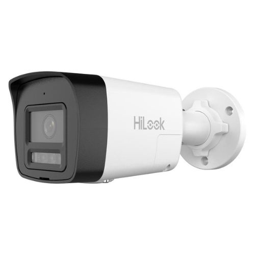 Camera IP Hikvision HiLook, 2MP, lentila 2.8mm, iluminare duala 30m, microfon-difuzor, slot card microSD, PoE, IP67 - IPC-B120HA-LUF/SL