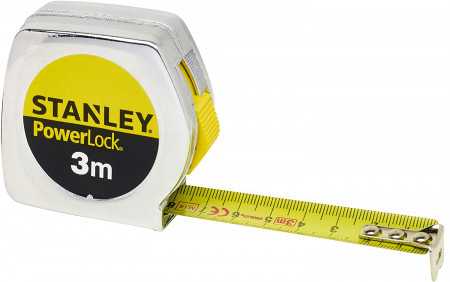 Ruleta powerlock classic cu carcasa abs Stanley 3mx12.7mm