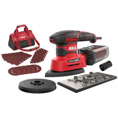 SKIL 7280 DA Slefuitor cu zgomot şi vibraţii reduse, 250W, 151 x 102mm, cu geanta de transport si accesorii