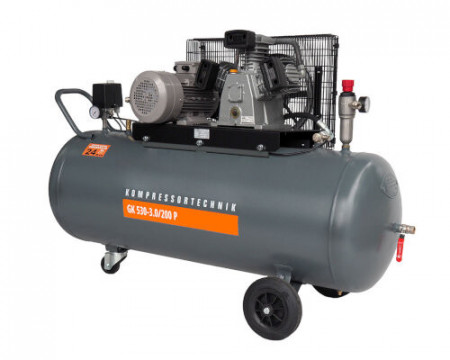Compresor de aer profesional cu piston - 3kW, 530 L/min 10 bari - Rezervor 200 Litri - WLT-PROG-530-3.0/200