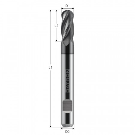 Freza cu 4 caneluri, Datron 0078545A, 5.0x30.0x6.0mm