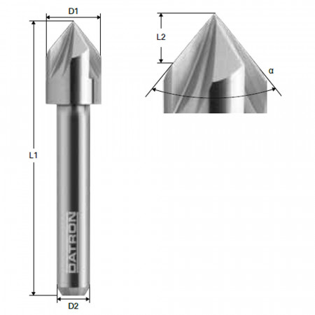 Freza tesire 3 caneluri, 10.0x6mm, 0068483