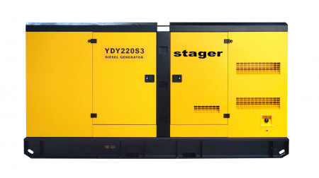 Generator insonorizat diesel trifazat 175kW, 289A, 1500rpm Stager YDSD220S3