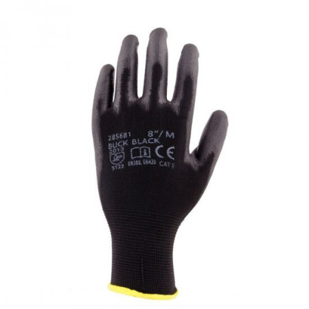 Manusi BUCK negre, nailon/poliuretan, marimea XL, Ardon