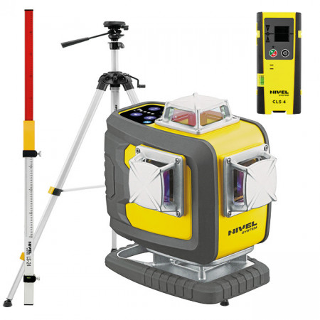 Nivela laser violet Nivel System CL4D-P cu trepied SJJM1EX senzor CLS4 stadie LS24