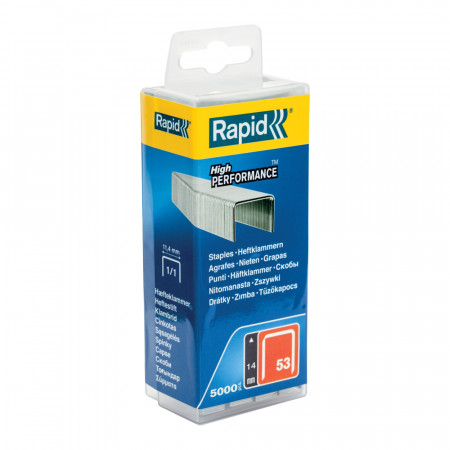 Rapid 40303087 set de 5000 de capse din sarma fina galvanizata No. 53, 14 mm