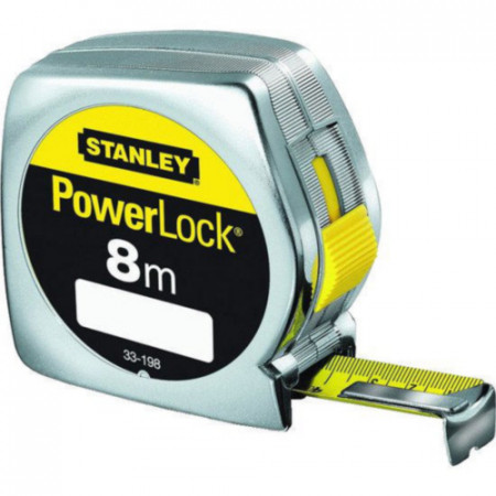 Ruleta powerlock classic cu carcasa abs Stanley 8m x 25mm