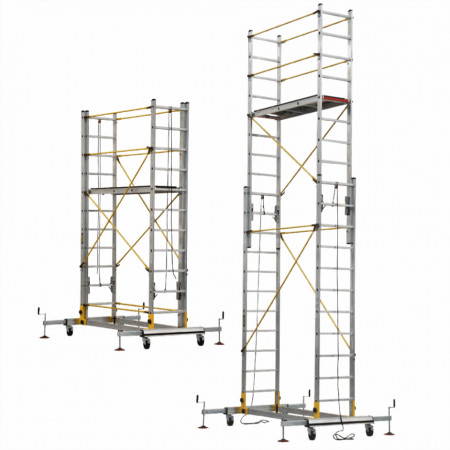 Schela mobila profesionala din aluminiu inaltime de lucru 5.60 m TeleSafe 005XL