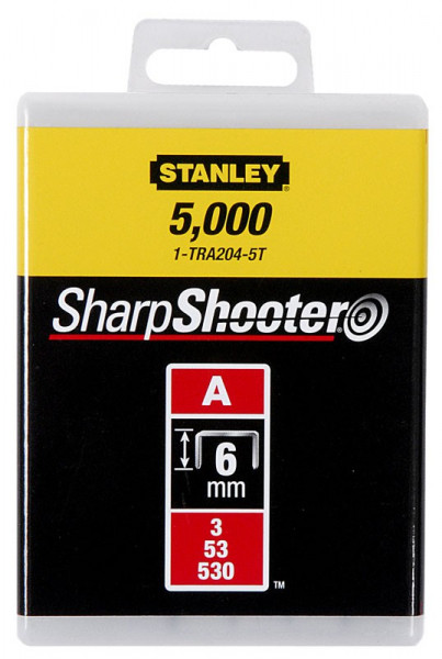 Stanley 1-TRA206T Capse standard 10 mm / 3/8"1000 buc. tip a 5/53/530