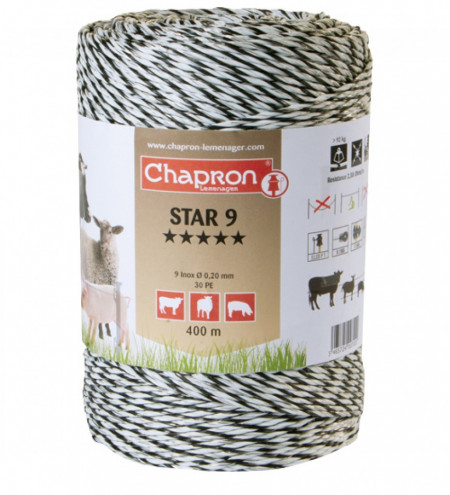 Fir gard electric STAR9 9 fire inox 0.20 400m CHAPRON