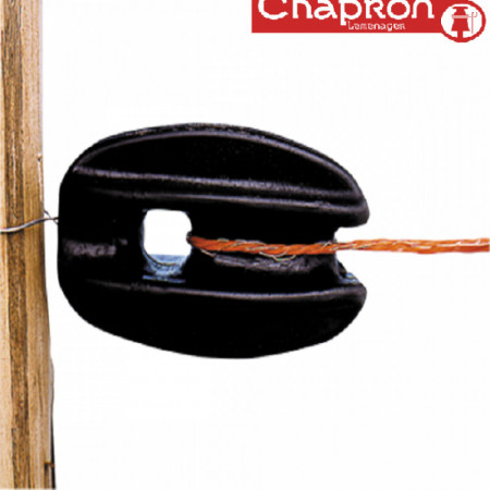 Izolator negru in unghi si capat de gard CHAPRON