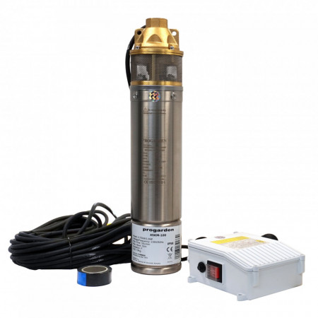 Pompa submersibila 1" / 25mm ProGARDEN 4SKM100, 750W, apa curata, 50L/min, 55m, flansa cupru