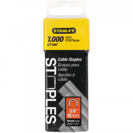 Stanley 1-CT106T Capse pentru cabluri - tip 7/CT100 10mm 3/8" - 1000 buc